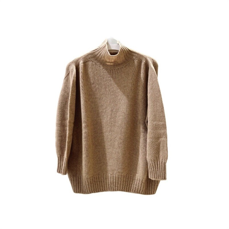 RIVIERA CASHMERE - Lupetto Over - Fawn