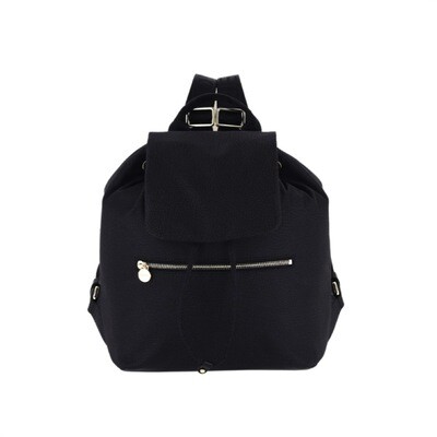 BORBONESE - Zaino Medium Nylon Riciclato OP - Dark Black