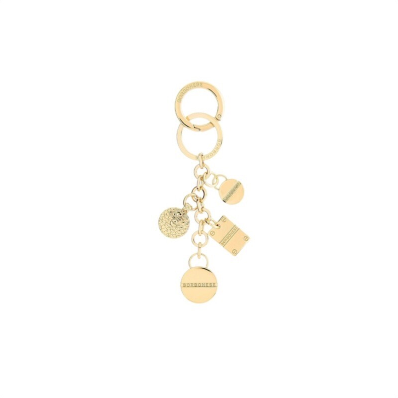 BORBONESE - Portachiavi con charms - Light Gold Free