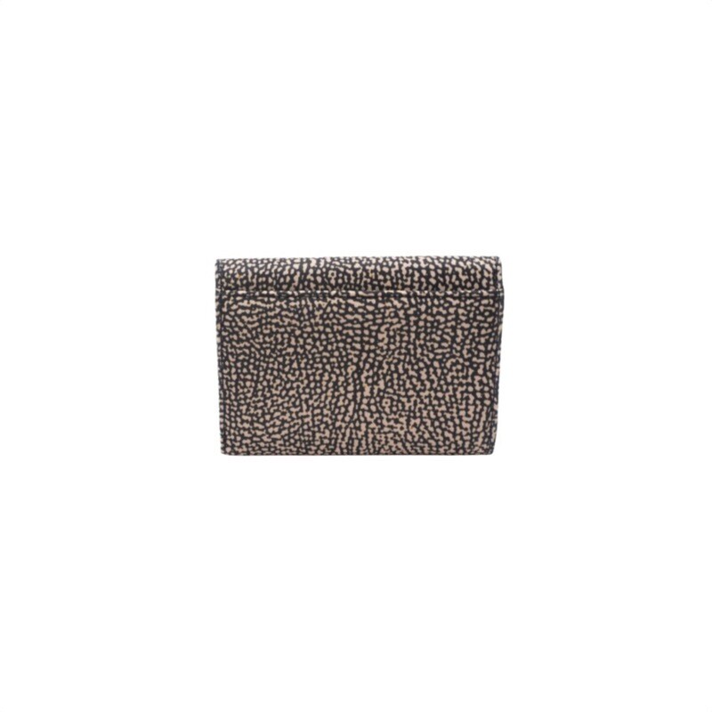 BORBONESE - Classica Portafoglio Patta Nylon Small - OP Natural/Black