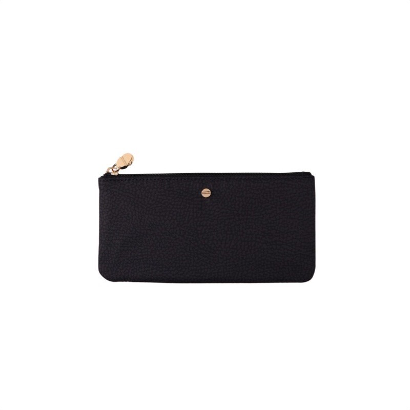 BORBONESE - Classica Bustina Portadocumenti Nylon Op - Dark Black