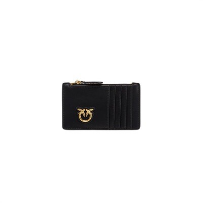 PINKO - Airone Card Holder - Black/Oro
