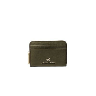 MICHAEL KORS - Jet Set Zip Coin Card Case - Olive