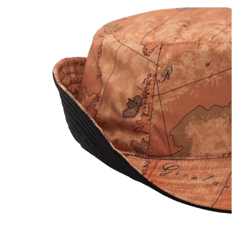 ALVIERO MARTINI - Cappello cloche nylon stampa Geo Classic - Black