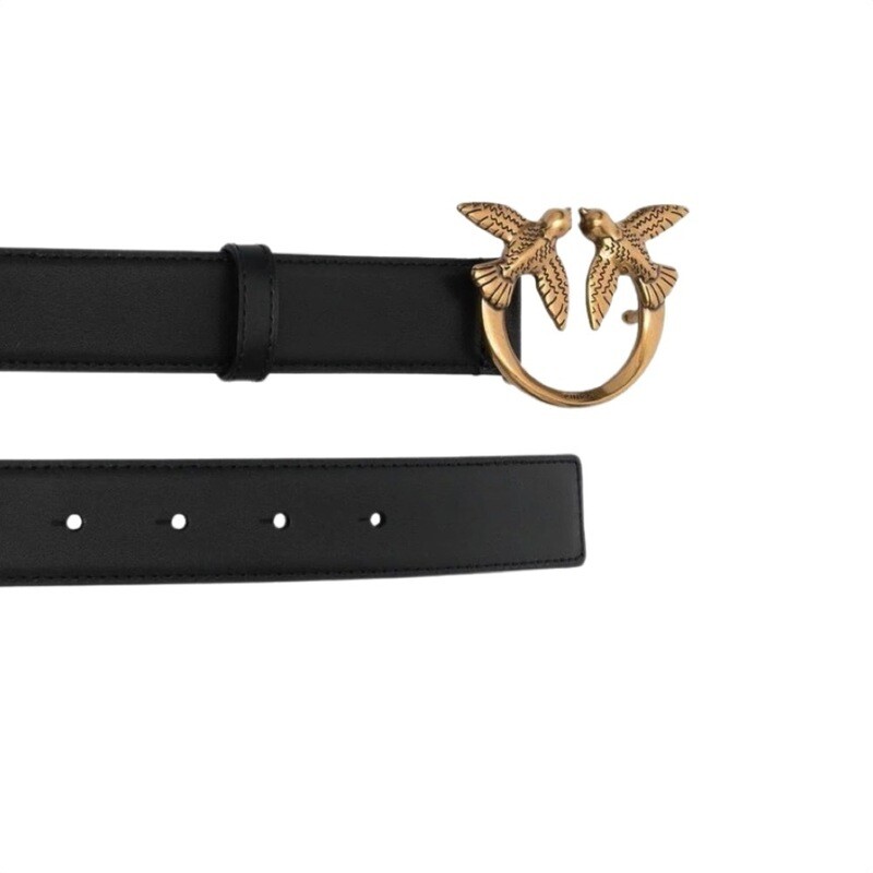 PINKO - Love Berry Simply [3 cm] - Black/Gold