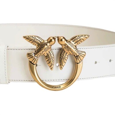 PINKO - Love Berry [4 cm] - White/Gold