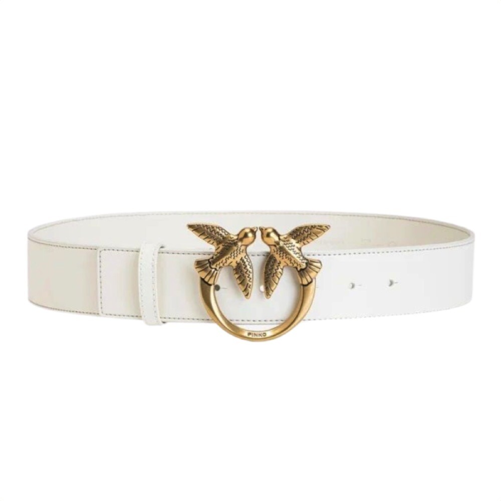 PINKO - Love Berry [4 cm] - White/Gold