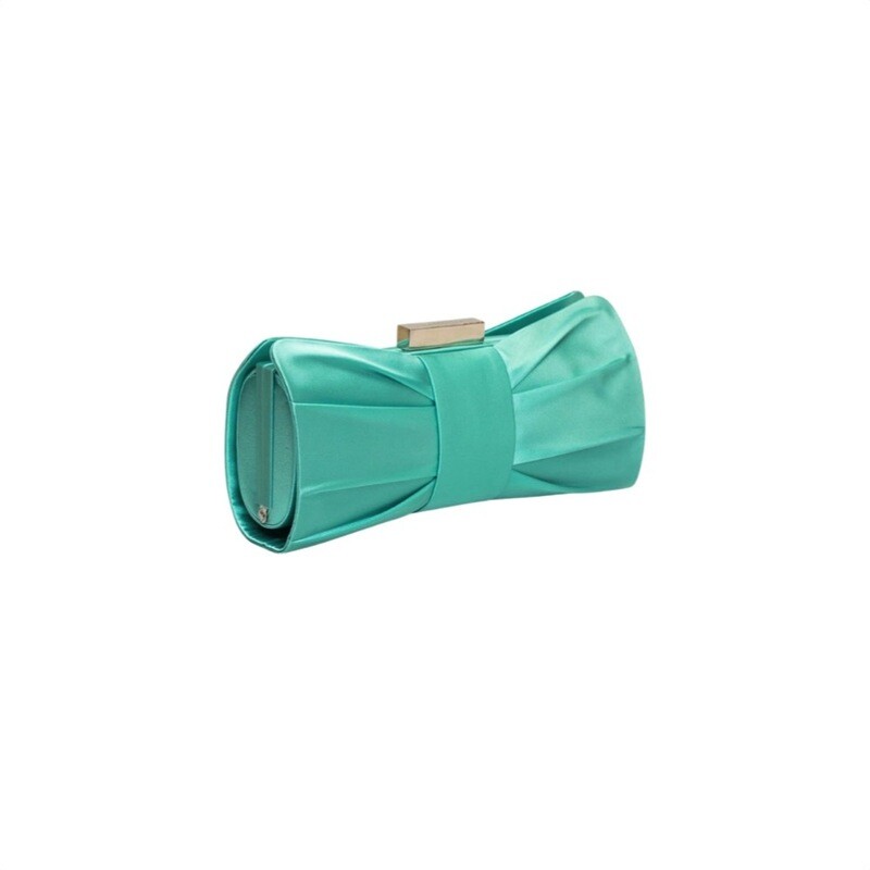 TWENTY FOURHAITCH - Bella di Notte Clutch Fiocco - Acqua