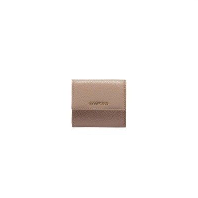 COCCINELLE - Metallic Soft Portafoglio Mini c/patta - Powder Pink