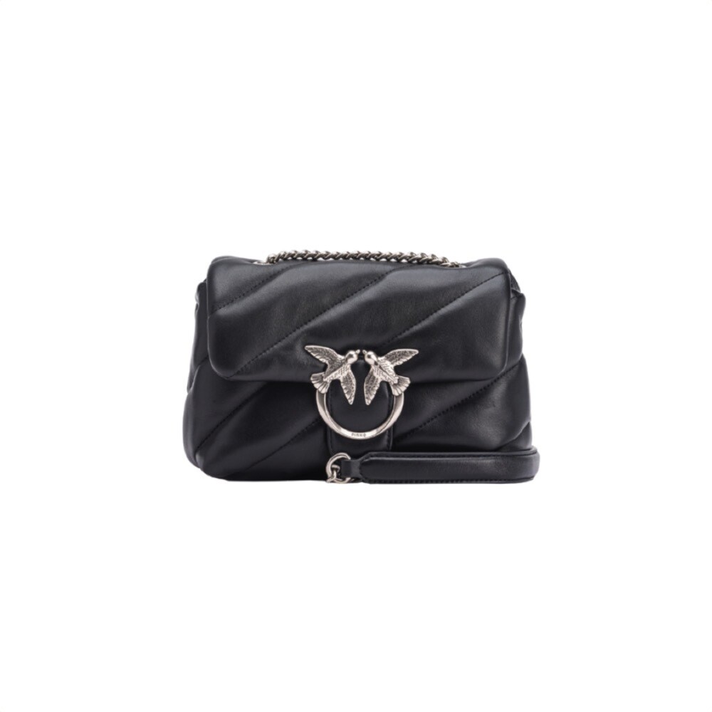 PINKO - Love Mini Puff Classic - Black/Argento