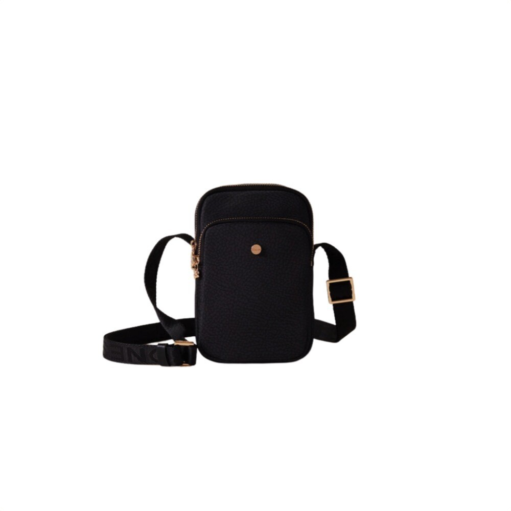 BORBONESE - Classica PortaCellulare c/tracolla - Dark Black