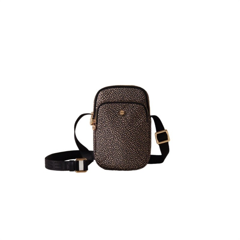 BORBONESE - Classica PortaCellulare c/tracolla - OP Natural/Black