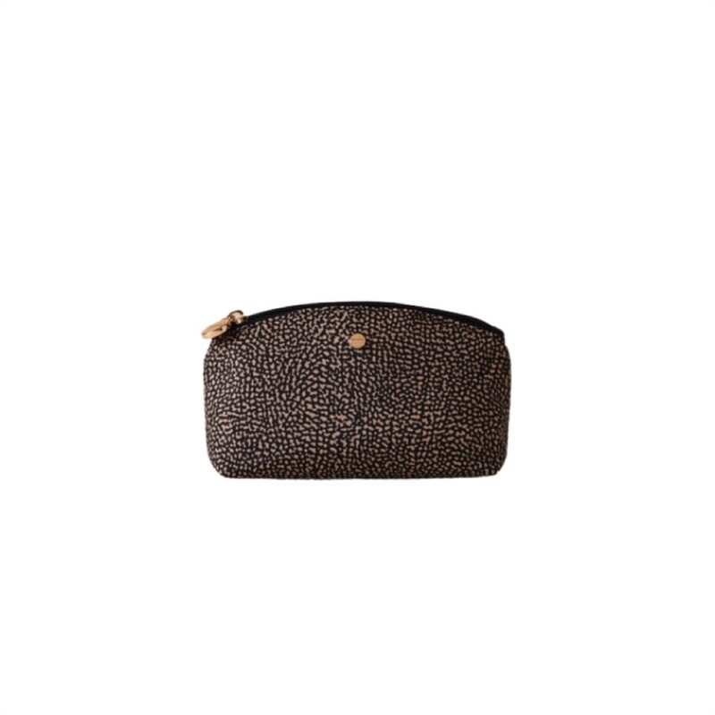 BORBONESE - Classica Busta Portatutto Nylon Small - OP Natural/Black