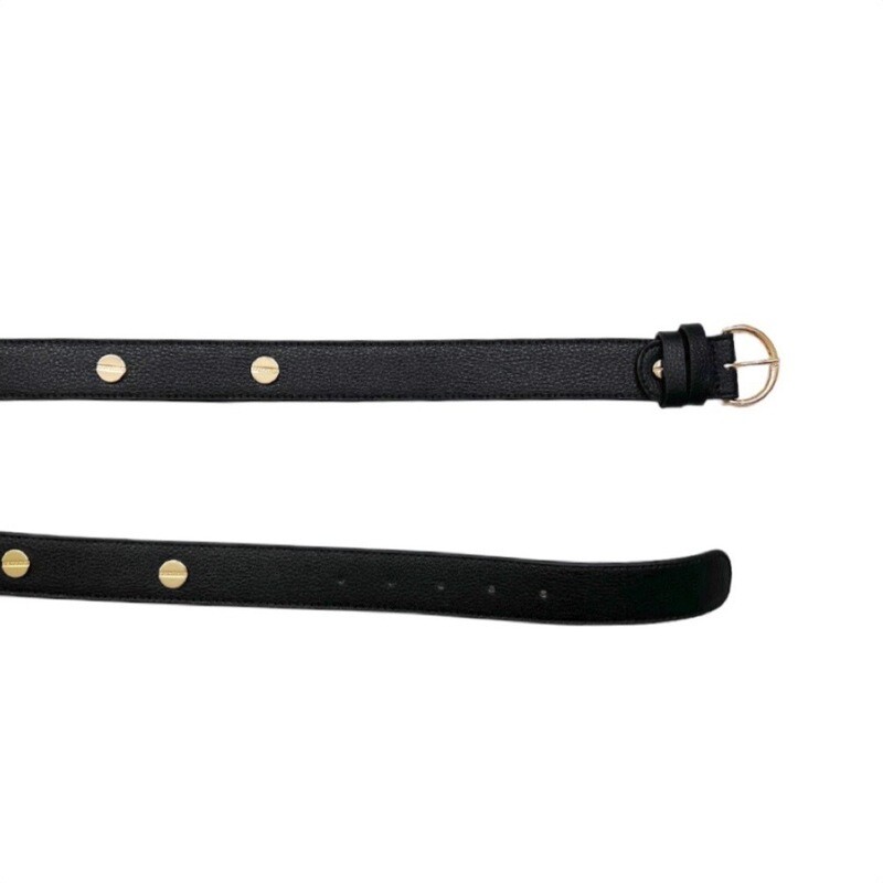 BORBONESE - Vite Cintura Borchie - Black