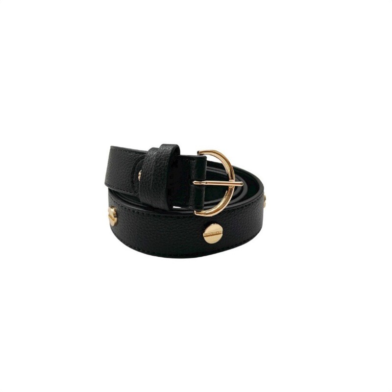 BORBONESE - Vite Cintura Borchie - Black