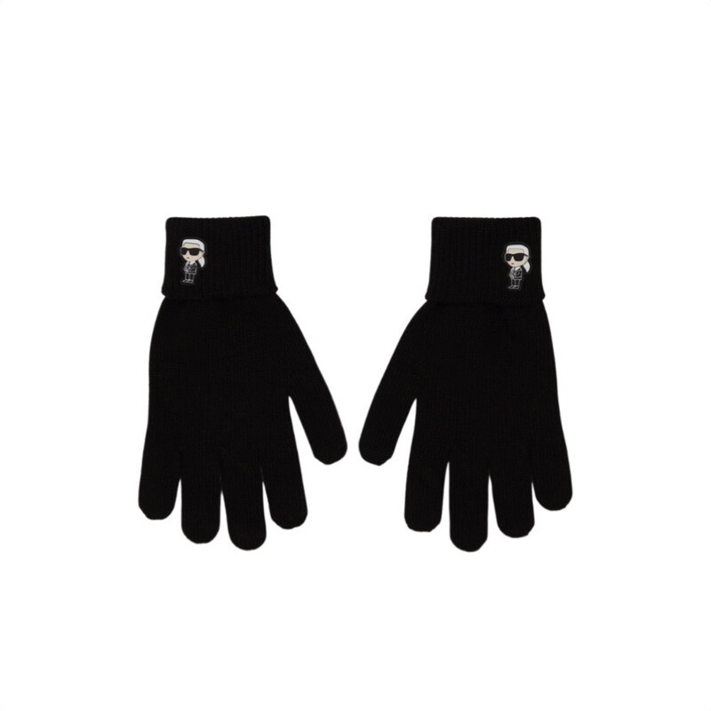 KARL LAGERFELD - Ikonik Guanti Maglia - Black