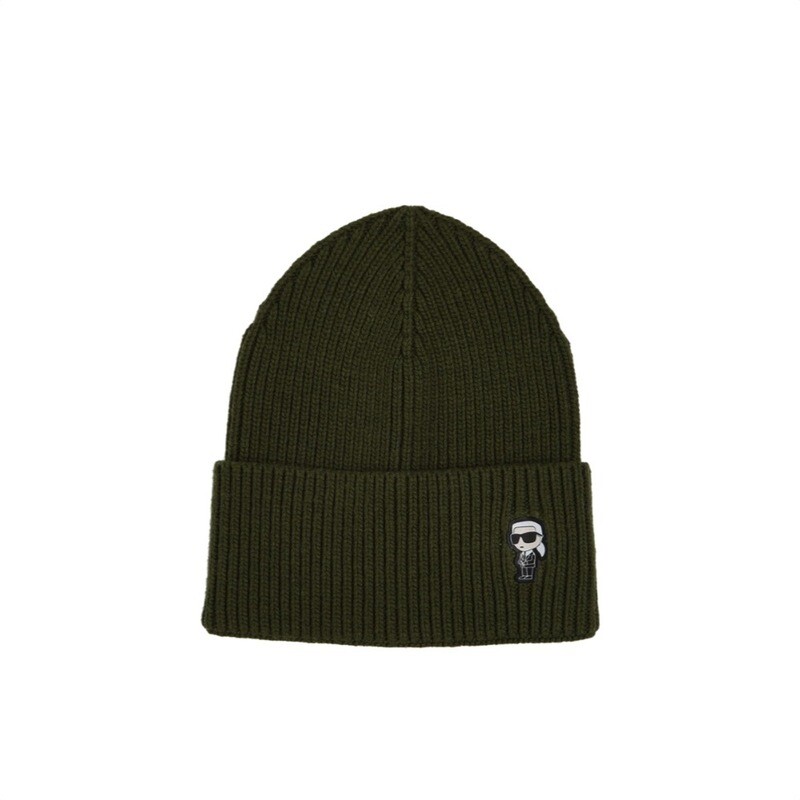 KARL LAGERFELD - Ikonik Berretto Orlo Ampio - Olive