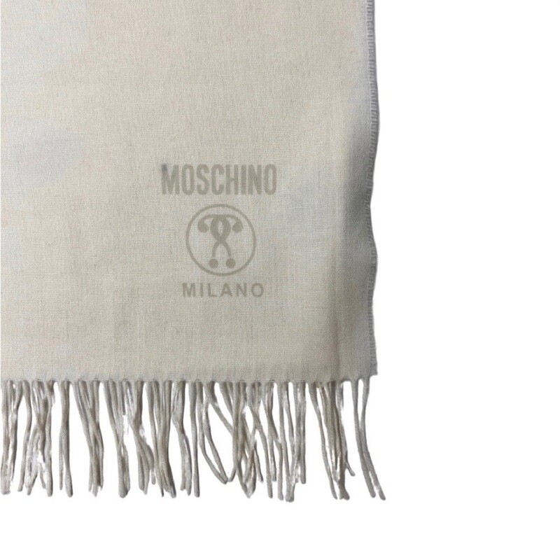 MOSCHINO - Sciarpa Frange - Panna