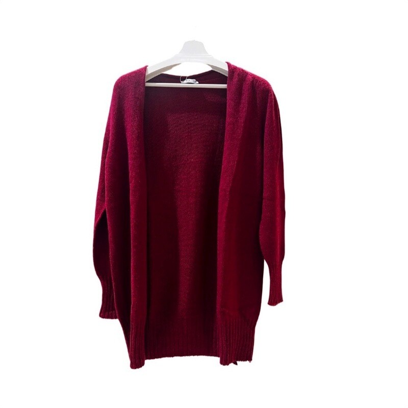 RIVIERA CASHMERE - Cardigan Lungo - Bordeaux