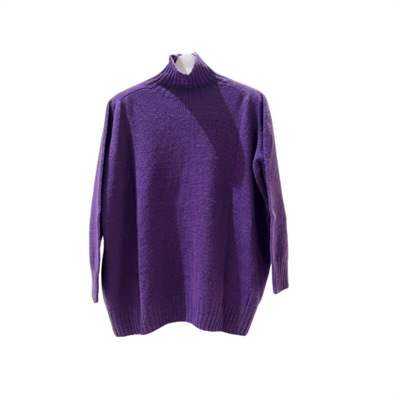 RIVIERA CASHMERE - Lupetto Over - Lavanda