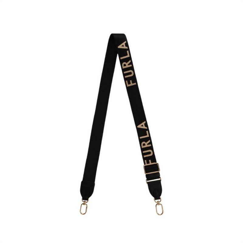 FURLA - Fiona Shoulder Strap - Nero/Ecrù