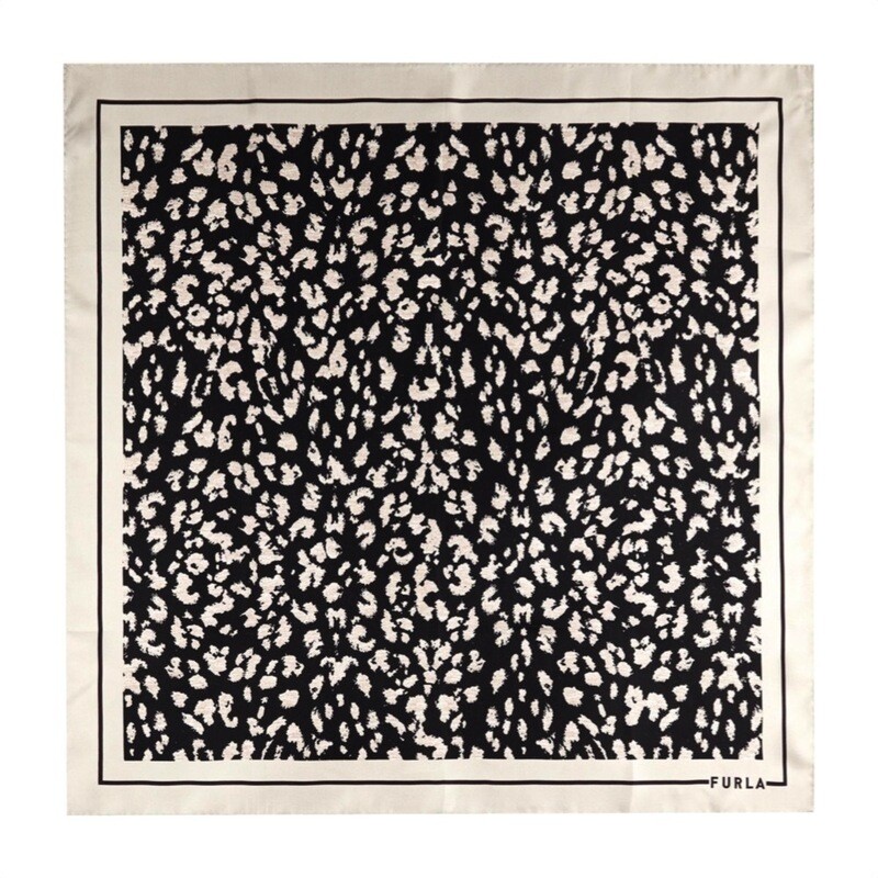 FURLA - Foulard Tortona Carrè Leopard 90x90 - Toni Greige
