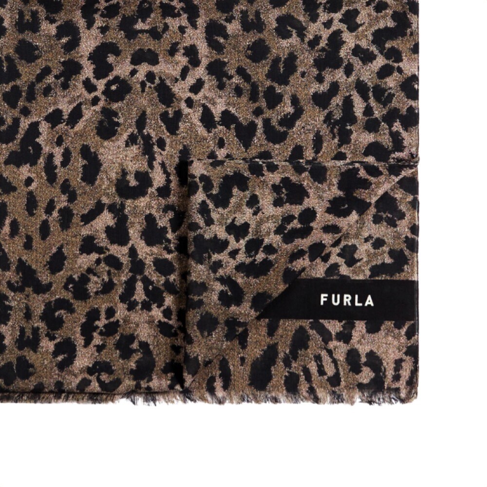 FURLA - Stola Emma 70x200 Leopard - Toni Nero