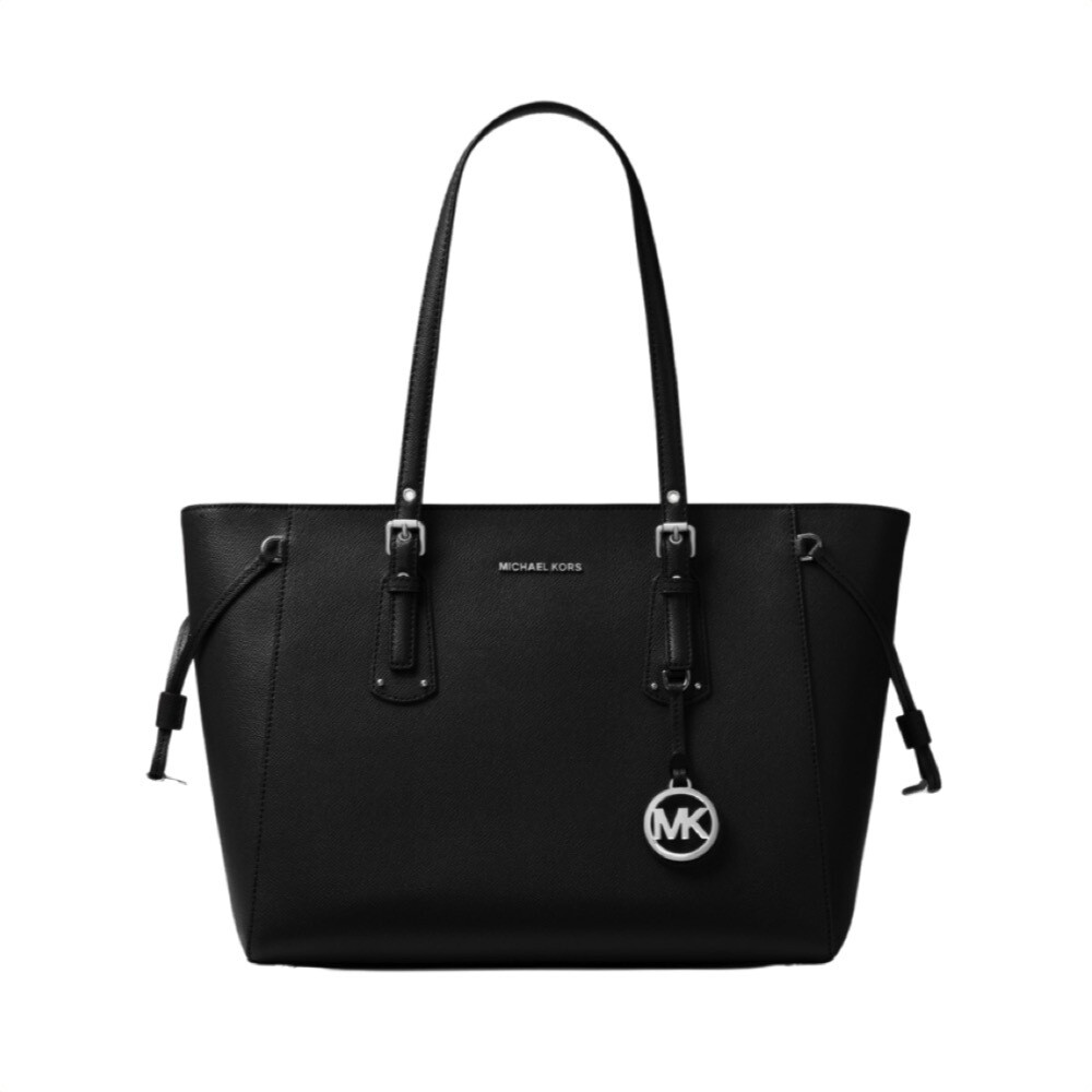 MICHAEL KORS - Voyager MD Tote - Black/Silver