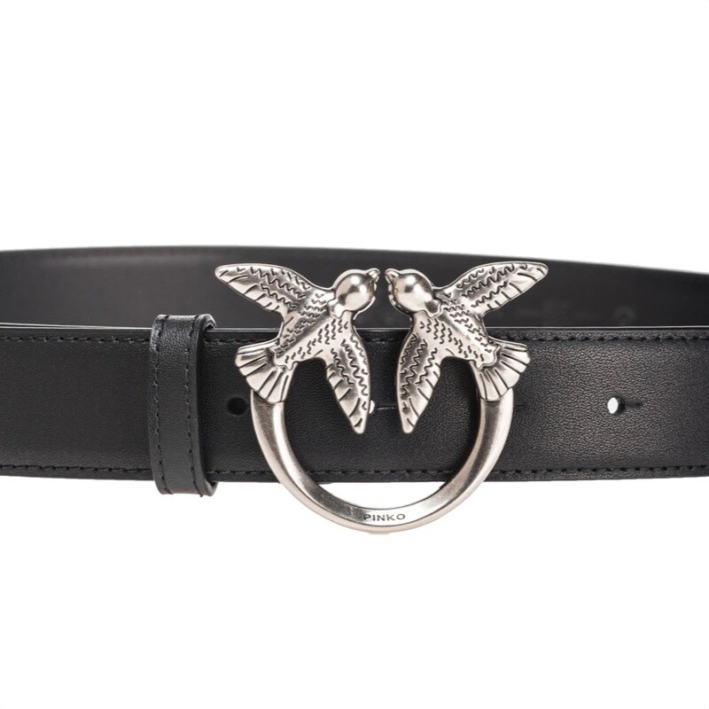 PINKO - Love Berry Simply [3 cm] - Black/Argento