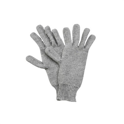 RIVIERA CASHMERE - Guanto Nido d&#39;ape - Grigissimo