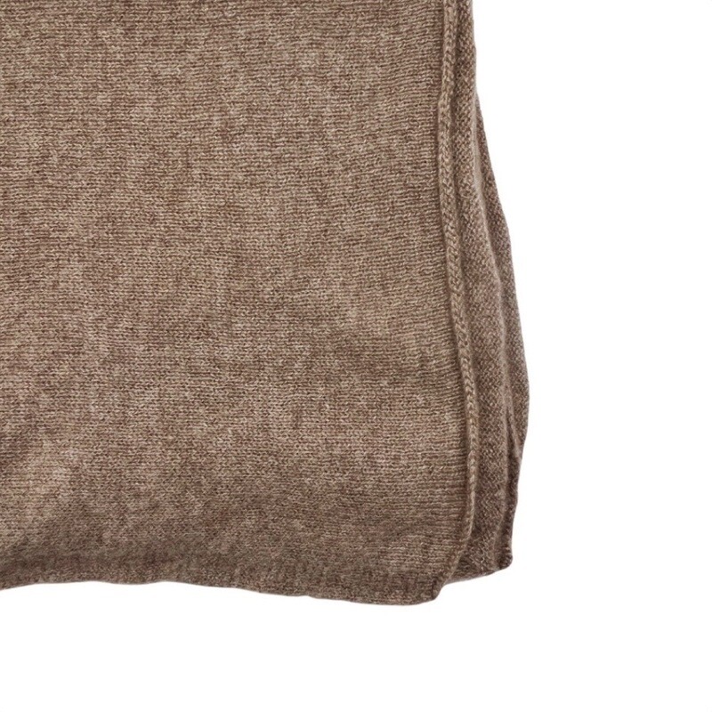 RIVIERA CASHMERE - Sciarpa Maglia Rasata - Brown