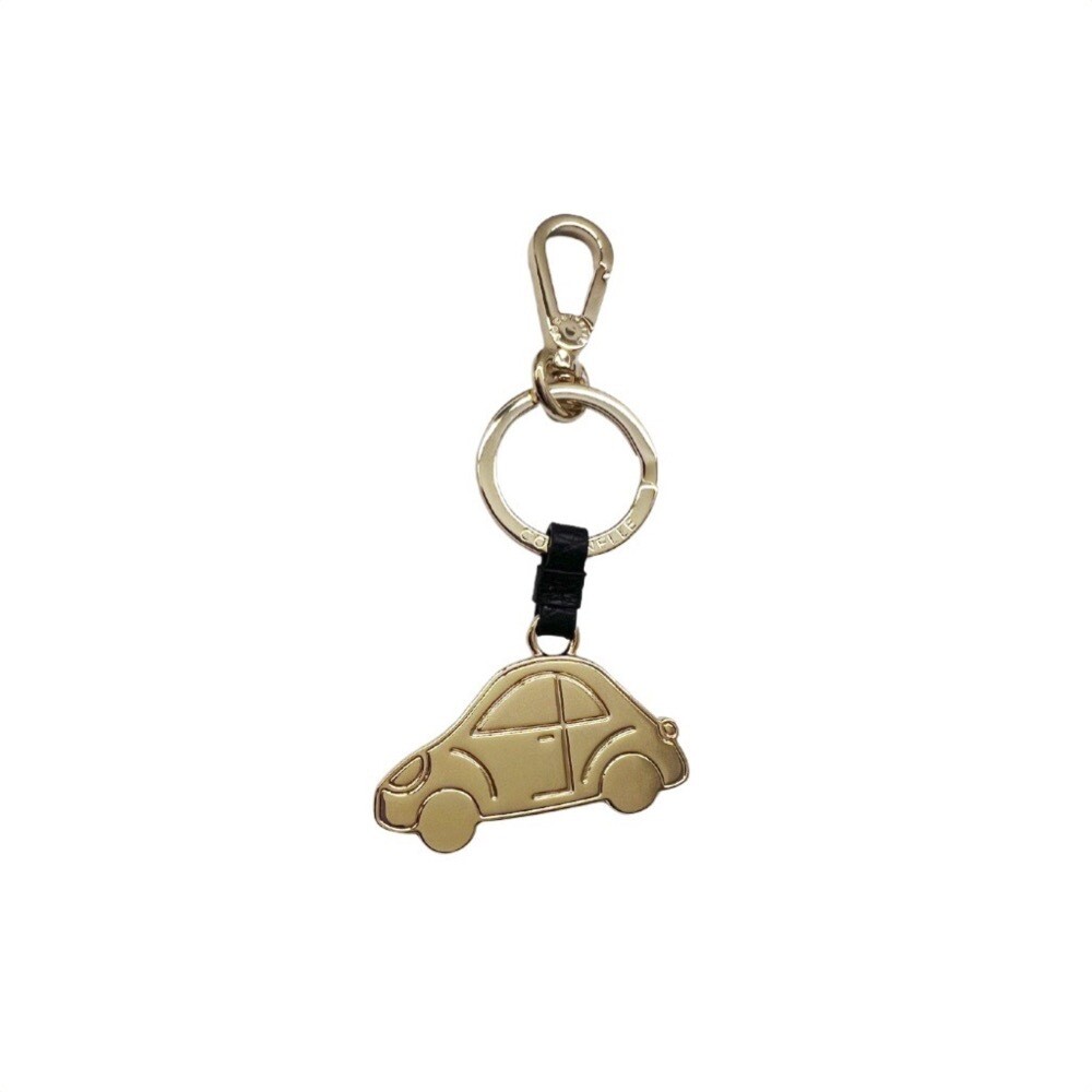 COCCINELLE - Macchina Portachiavi/Charm Basic Metal Platinum - Noir