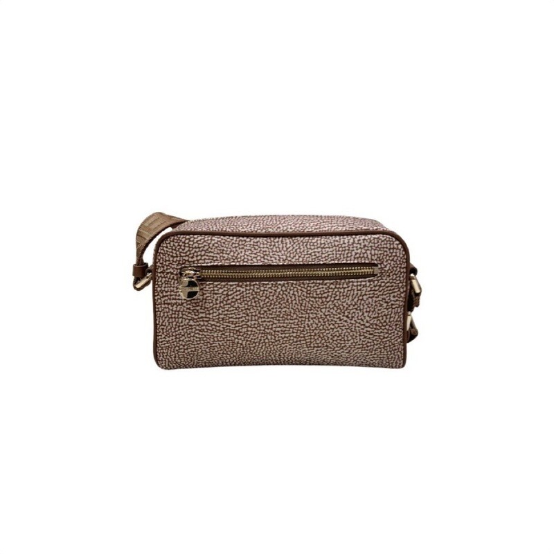 BORBONESE - Eco Line Camera Case Nylon OP - Beige/Brown