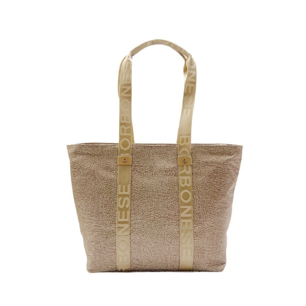 BORBONESE - Eco Line Shopping Medium Nylon - Sand