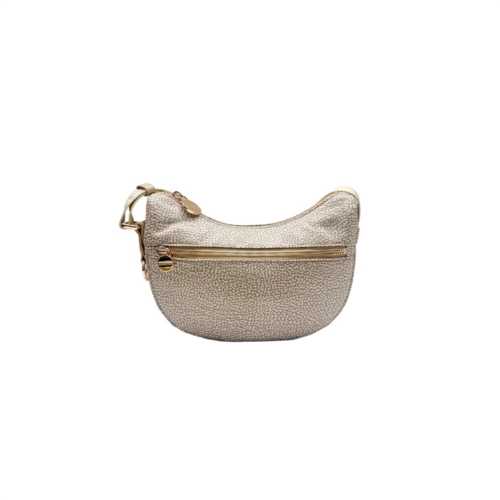 BORBONESE - Luna Bag Mini Nylon Riciclato OP con zip - Sand