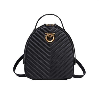 PINKO - Love Click Classic Backpack - Black