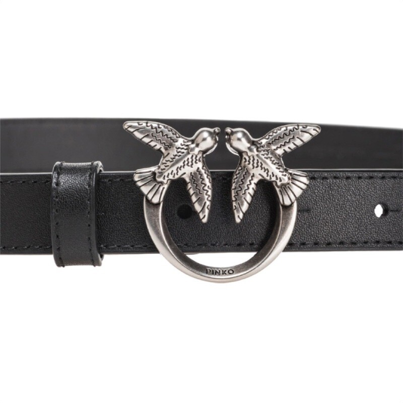 PINKO - Love Berry Simply [2 cm] - Black/Silver