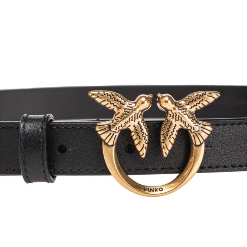 PINKO - Love Berry Simply [2 cm] - Black/Gold