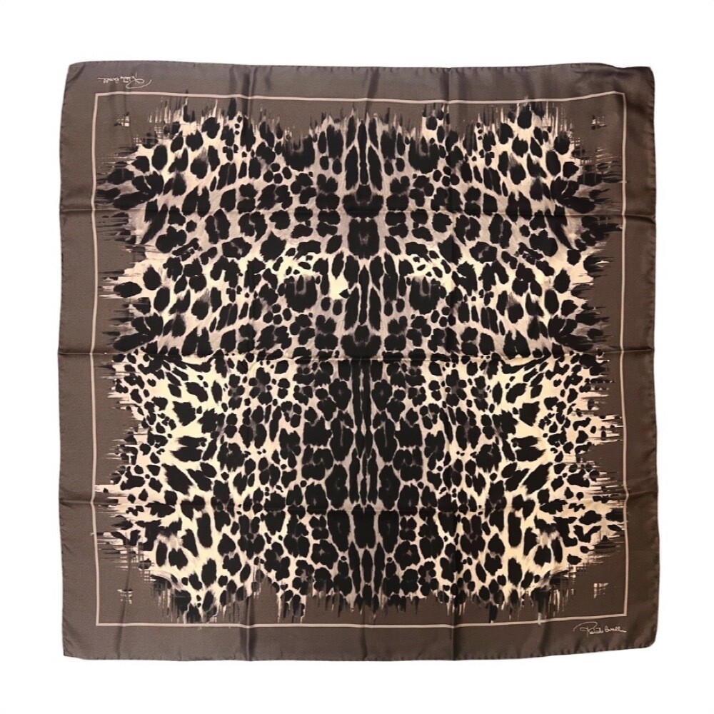 ROBERTO CAVALLI - Foulard Queen of Sicily 90x90 - Sand