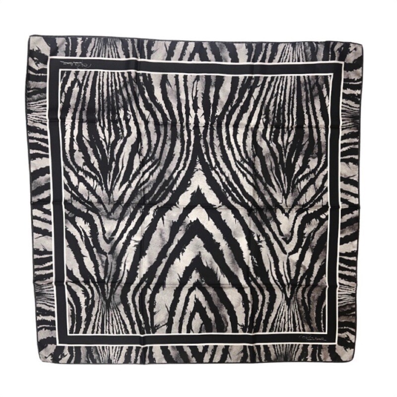 ROBERTO CAVALLI - Foulard Freedom 90x90 - Grey