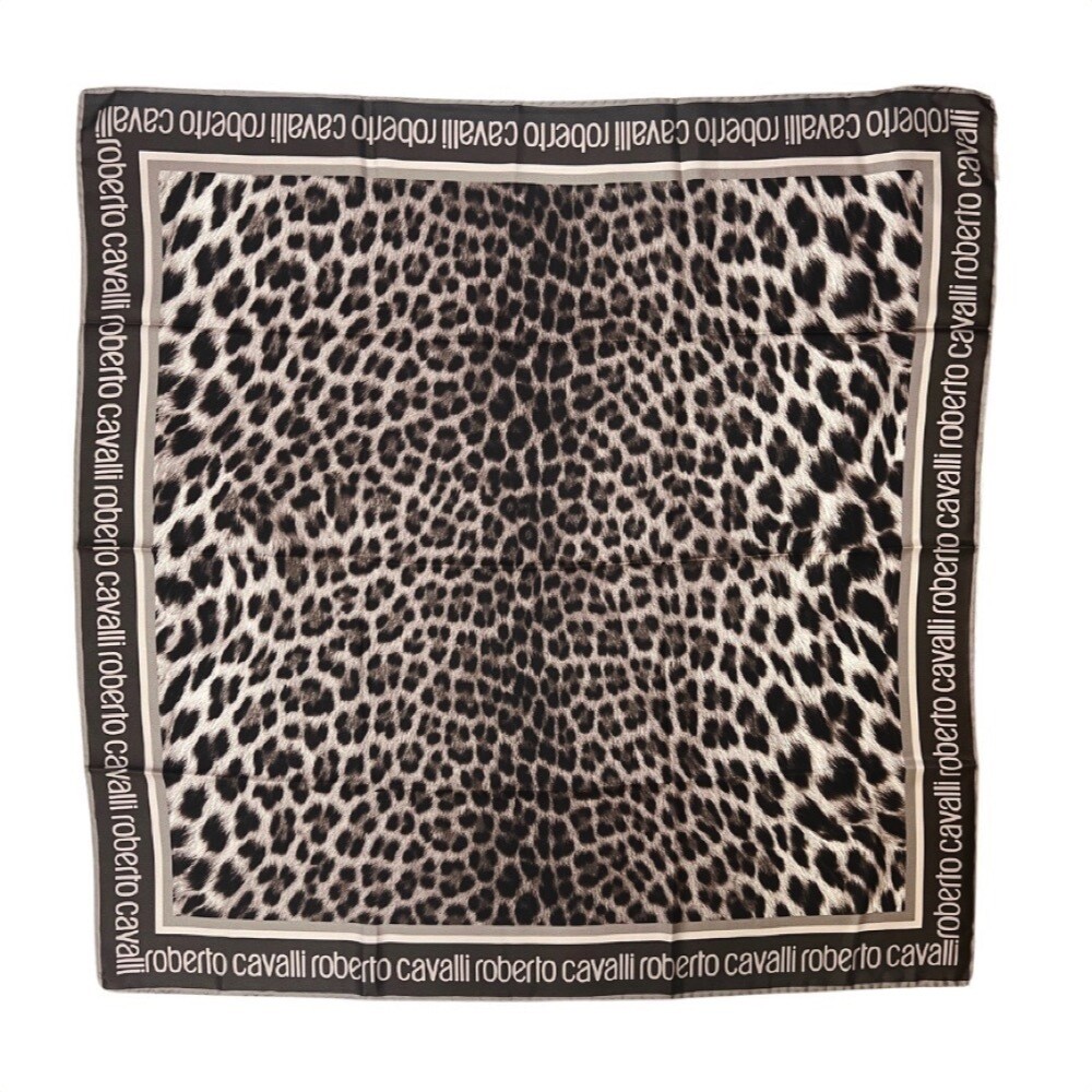 ROBERTO CAVALLI - Foulard Giaguaro Heritage 90x90 - Sand