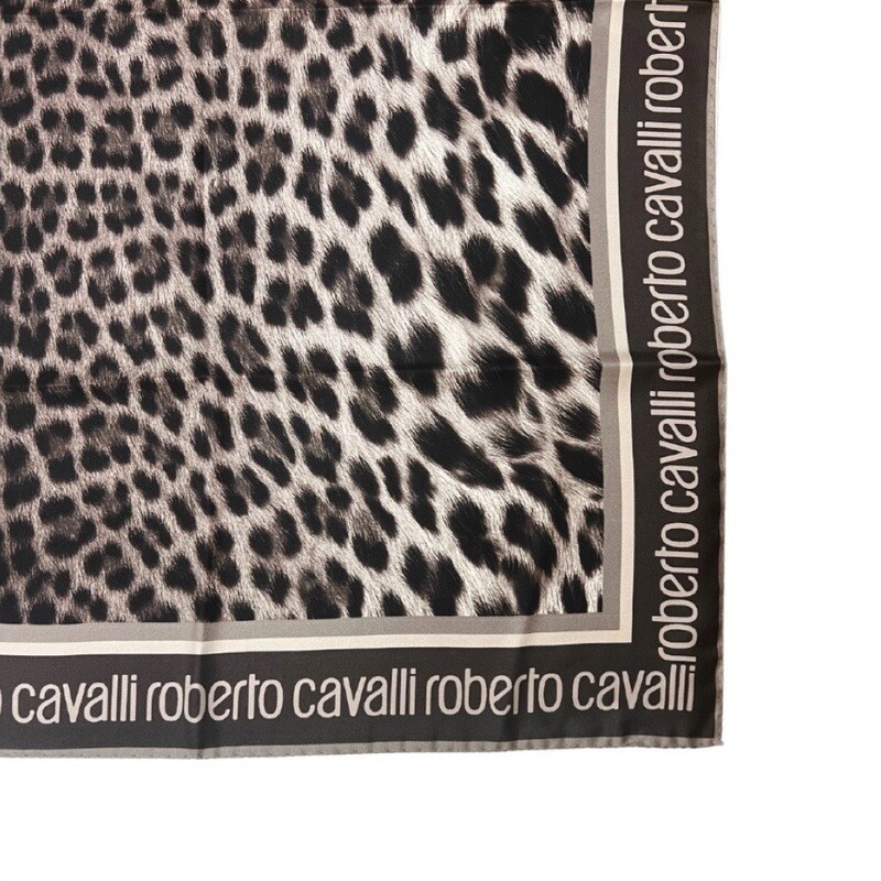 ROBERTO CAVALLI - Foulard Giaguaro Heritage 90x90 - Sand
