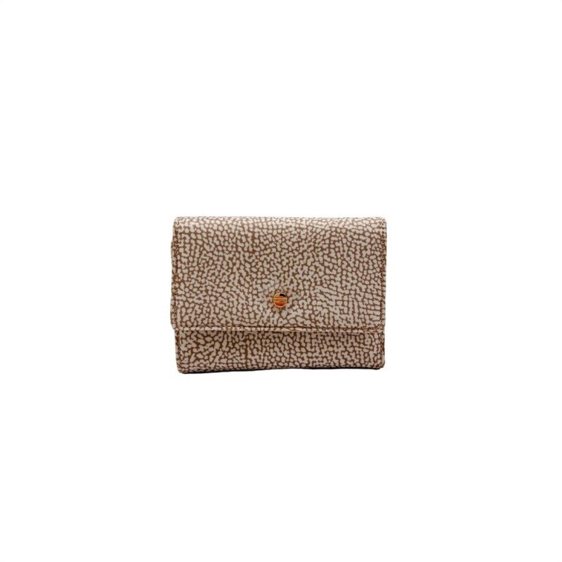 BORBONESE - Classica Portafoglio Patta Nylon Small - Sand