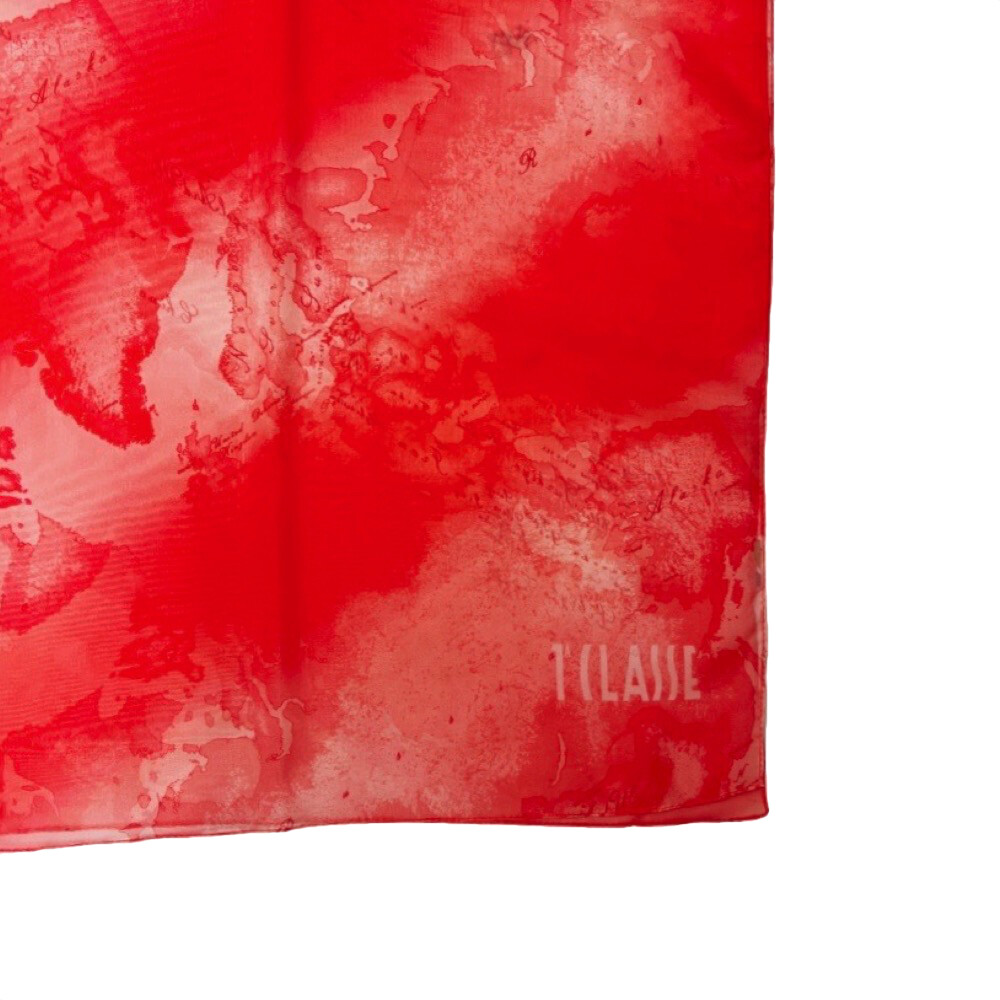 ALVIERO MARTINI - Sciarpa Geo Orchidea 48x190 - Coral Red