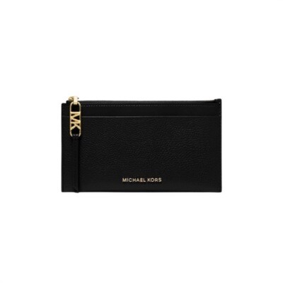 MICHAEL KORS - Empire LG Zip Card Case - Black