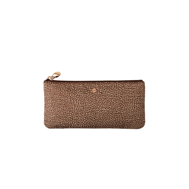 BORBONESE - Classica Bustina Portadocumenti Nylon Op - Beige/Brown