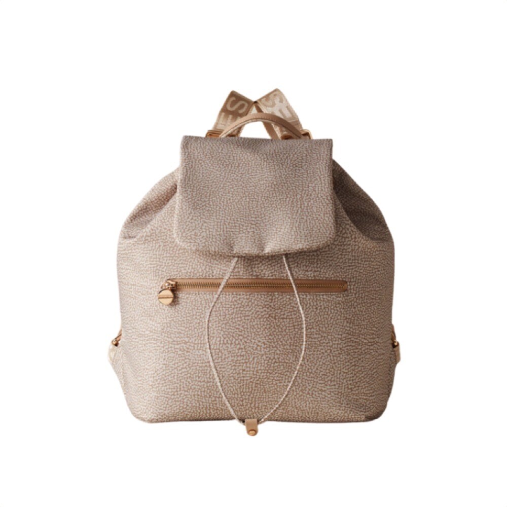 BORBONESE - Zaino Medium Nylon Riciclato OP - Sand BORBONESE - Zaino Medium Nylon Riciclato OP - Sand