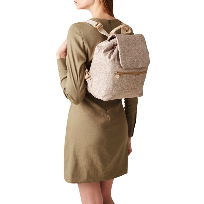 BORBONESE - Zaino Medium Nylon Riciclato OP - Sand