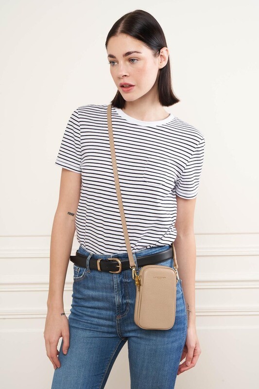 LANCASTER - Dune Smartphone Clutch - Beige Foncé