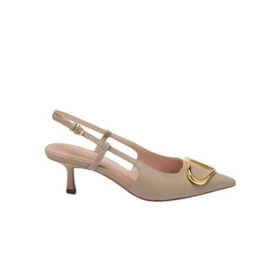 Coccinelle Himma Smooth Slingback con tacco - Powder Pink